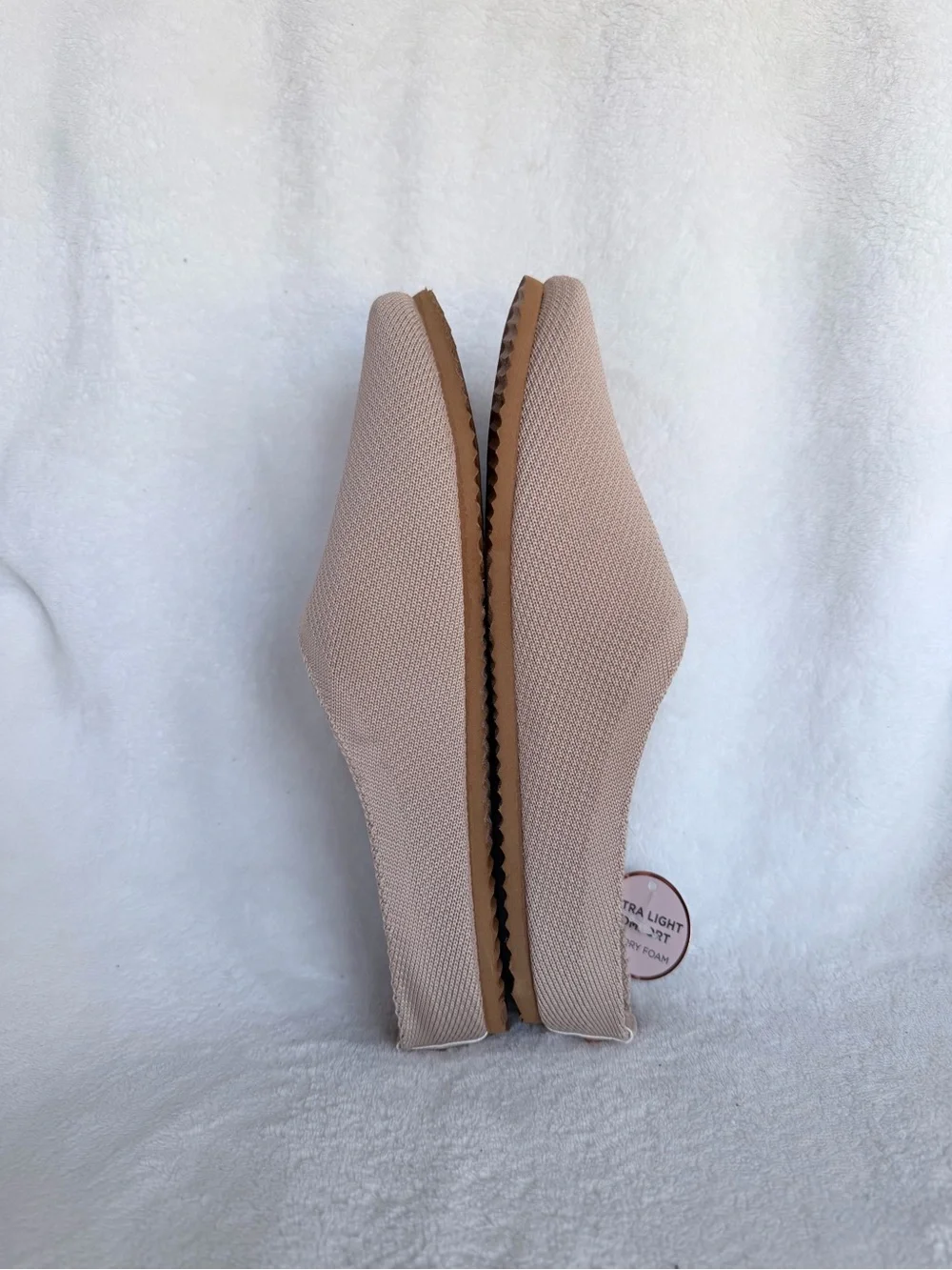 Danskin Ultra Light Comfort Memory Foam Knit Mule Slippers – Women’s US 8.5